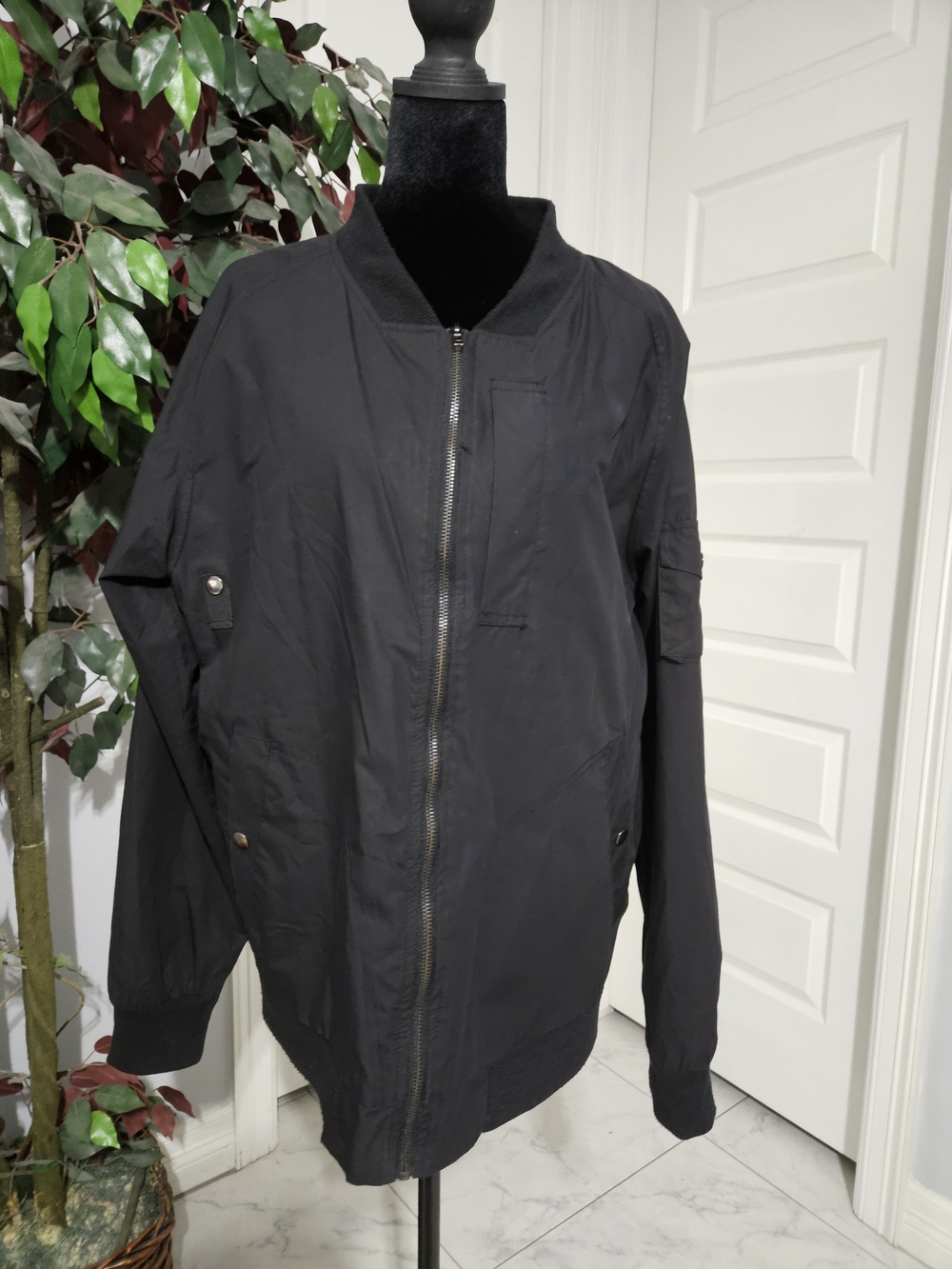 Paper Denim & Cloth Black Men's Bomber Jacket